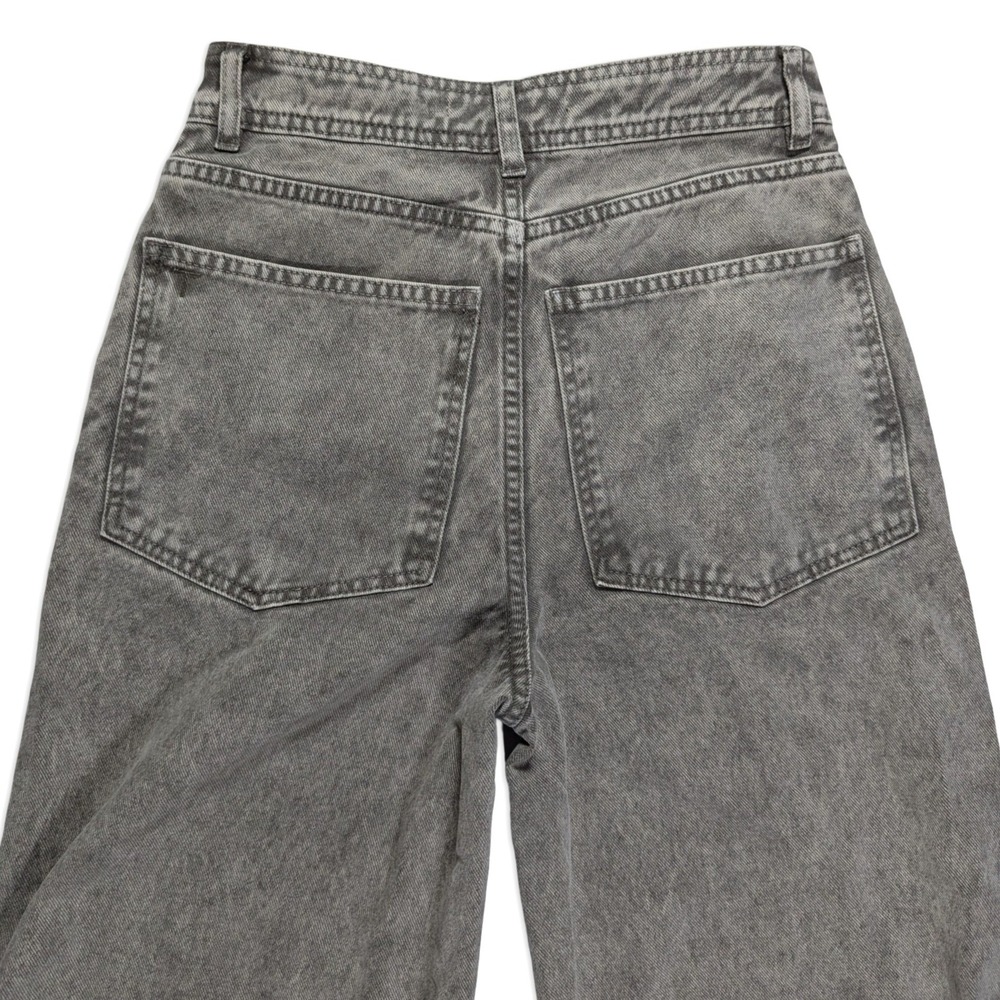 TOCCIN Eileen Wide Leg Denim Pants Desert Gray Side Slit Size 2 NWT $395 - Picture 9 of 14